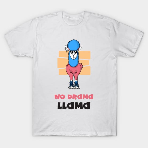 No drama llama T-Shirt by Singing Donkey